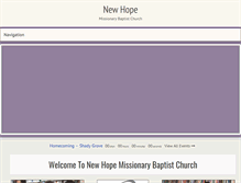 Tablet Screenshot of nhmbcps.org